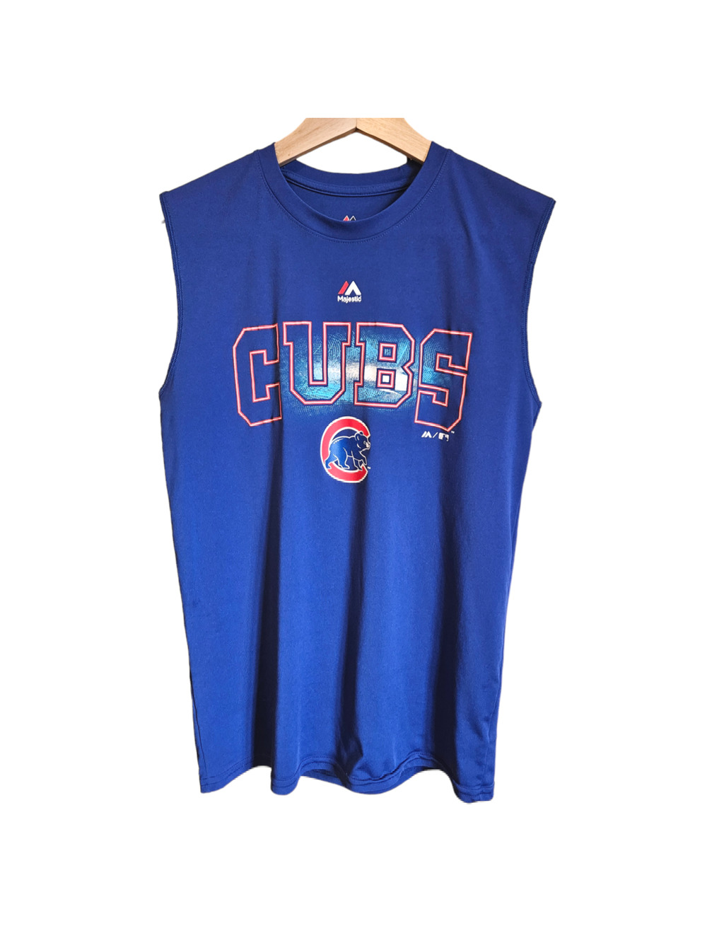 Chicago Cubs Quick Dry Tank Top Blue Boy's Large (14/16)